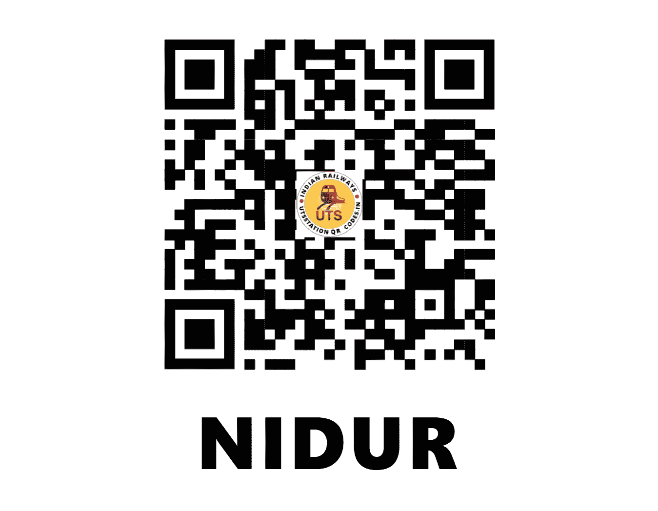 UTS QR Code for NIDUR - NID - SR (TAMIL NADU)